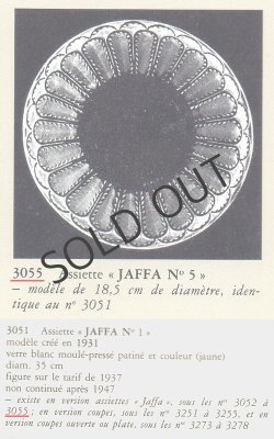 画像4: 【LALIQUE】ルネ・ラリック  JAFFA 皿N°5 2客