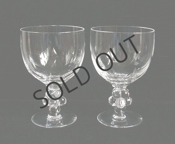 画像1: 【LALIQUE】　特大グラス"CLOS VOUGEOT"-クロ・ヴジョ－ 2客 (1)