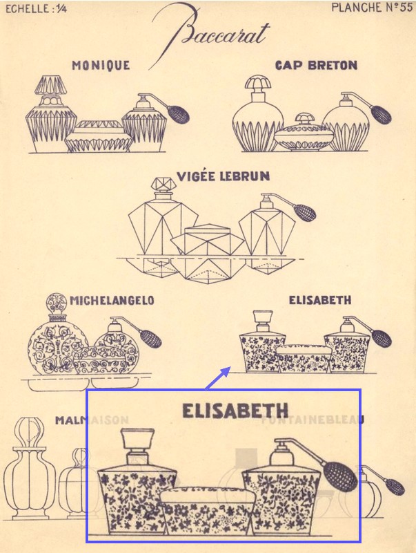 画像4: 【BACCARAT】バカラ　Elisabeth フラコン2点 (4)